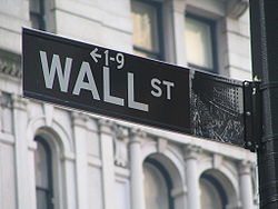 Pancarte Wall Street